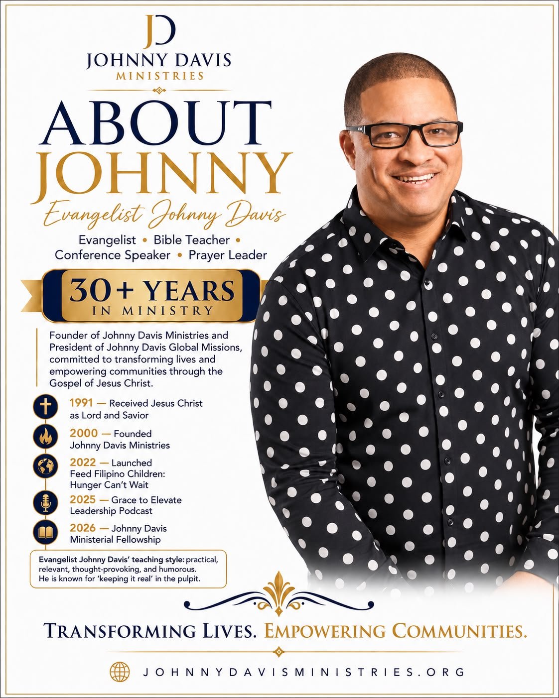 About Johnny — Evangelist Johnny Davis poster